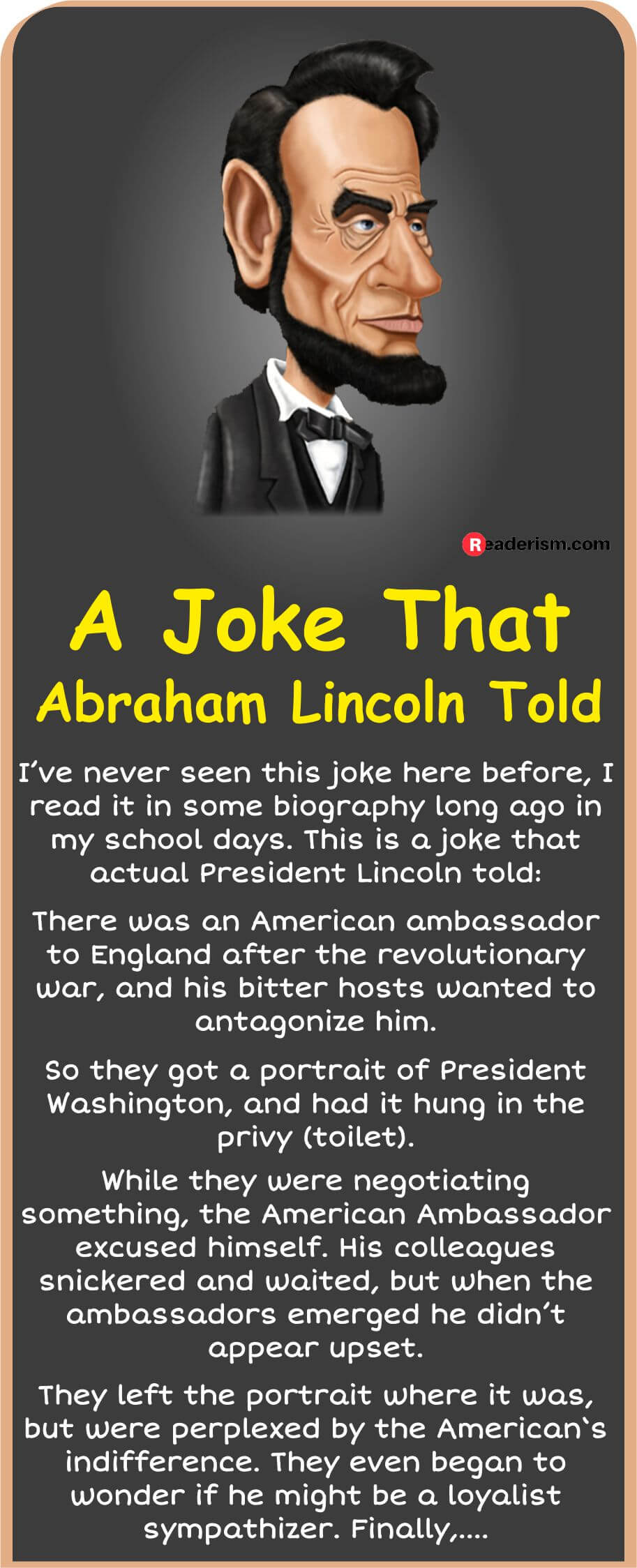 A Joke That Abraham Lincoln Told Readerism