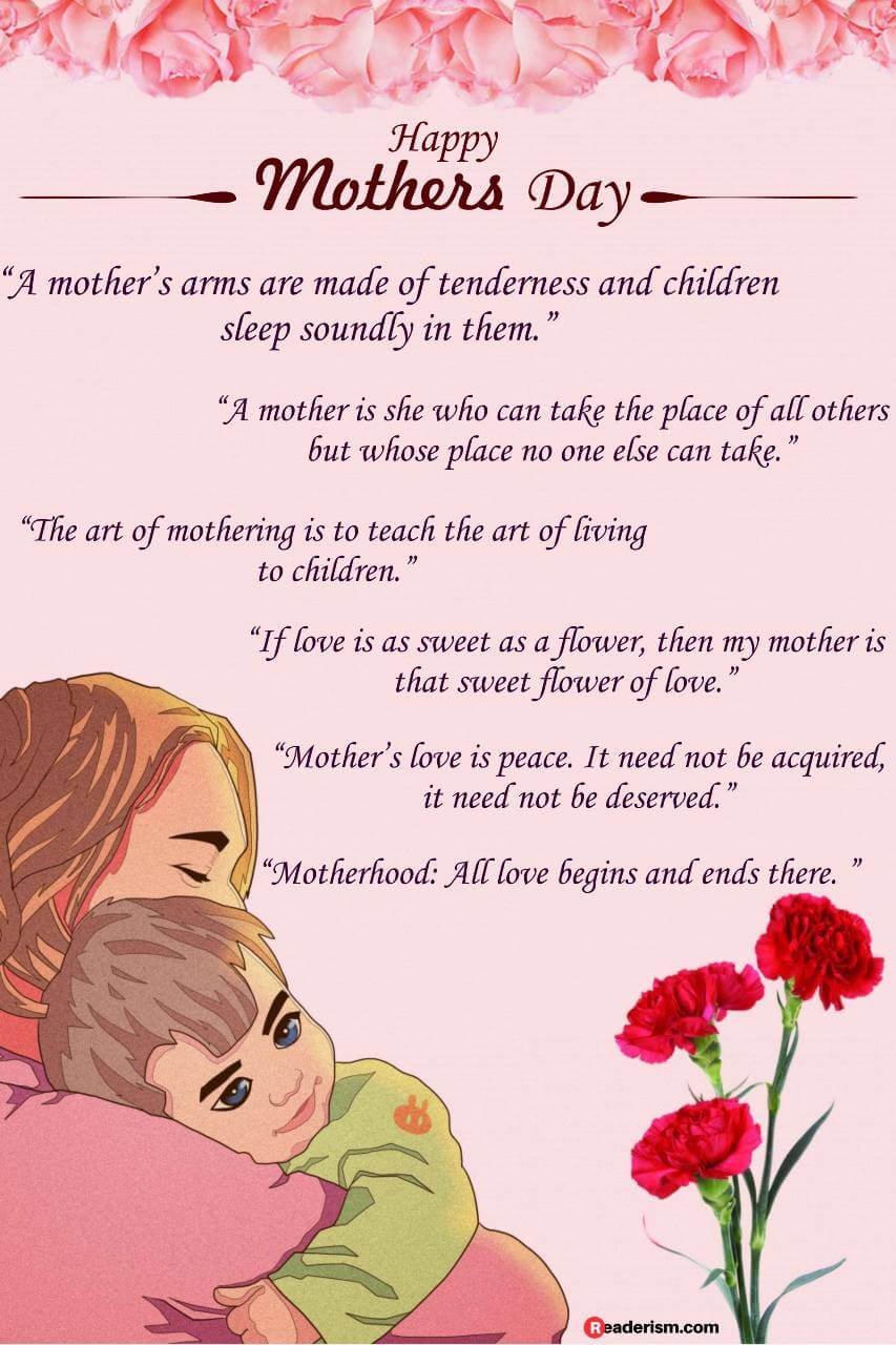 Here are the Best 30+ Mothers Day Quotes to Melt Your Heart - Readerism.Com