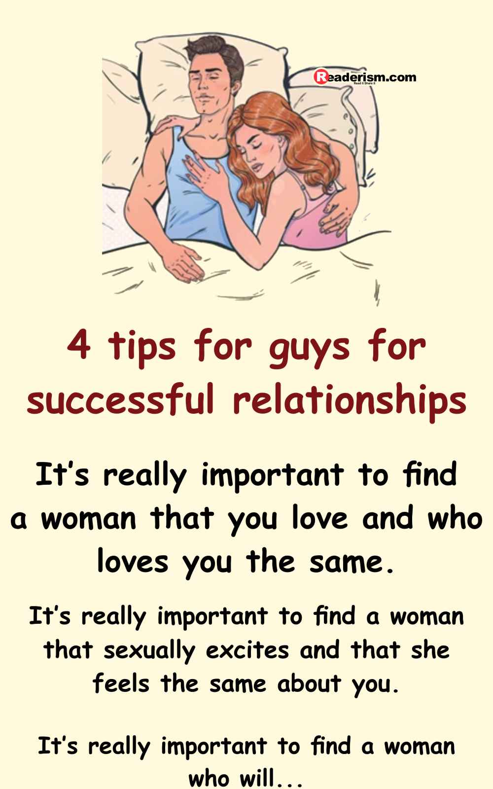 4 Tips For Guys For Successful Relationships Readerism Com